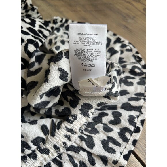 Forever 21 Cheetah Print Tank Top Womens S Cropped Flutter Sleeve Ruffle - Picture 5 of 7